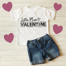 Load image into Gallery viewer, Valentine's Day SVG / Little Miss Valentine SVG / Valentine / Heart SVG / Cut File / Clip Art / Souther Spark / svg png eps pdf jpg dxf