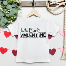 Load image into Gallery viewer, Valentine's Day SVG / Little Miss Valentine SVG / Valentine / Heart SVG / Cut File / Clip Art / Souther Spark / svg png eps pdf jpg dxf