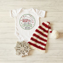 Load image into Gallery viewer, Christmas / Baby's First Christmas 2022 VG / Santa Hat / Christmas Ornament / Clip Art / Cut File / Southern Spark / svg png eps pdf jpg dxf