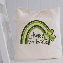 Load image into Gallery viewer, St Patrick's Day SVG / Happy Go Lucky SVG / St Patty's / Shamrock Rainbow / Cur File / Clip Art / Southern Spark / svg png eps pdf jpg dxf