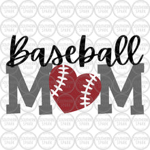 Load image into Gallery viewer, Baseball Mom SVG / Baseball Mom PNG / Baseball Season / Baseball SVG / Cut File / Clip Art / Souther Spark / svg png eps pdf jpg dxf