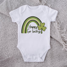 Load image into Gallery viewer, St Patrick's Day SVG / Happy Go Lucky SVG / St Patty's / Shamrock Rainbow / Cur File / Clip Art / Southern Spark / svg png eps pdf jpg dxf