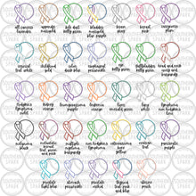 Load image into Gallery viewer, Cancer Awareness Ribbons And Text Circle SVG PNG / Cancer SVG / Add Text / Cut File / Clip Art / Southern Spark / svg png eps dxf