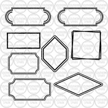 Load image into Gallery viewer, Bundle Frames Round Square Rectangle Wreath / Frame SVG / Frame PNG / Cut File / Southern Spark / svg png eps pdf jpg dxf