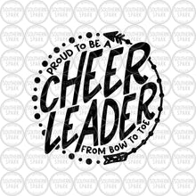 Load image into Gallery viewer, Cheerleader From Bow To Toe SVG / Cheer SVG / Cheerleader SVG / Sports / Cut File / Clip art / Southern Spark / svg png eps pdf jpg dxf