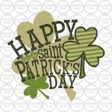 Load image into Gallery viewer, Happy Saint Patrick's Day SVG / Shamrock / St. Patty's Day / Shamrock SVG / Cut File / Clip Art / Southern Spark / svg png eps pdf jpg dxf