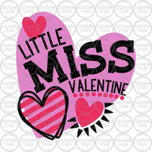 Load image into Gallery viewer, Valentine's Day SVG / Little Miss Valentine SVG / Valentine SVG / Hearts / Cut File / Clip Art / Southern Spark / svg png eps pdf jpg dxf