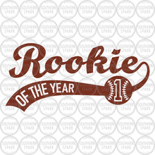 Load image into Gallery viewer, First Birthday SVG / Rookie Of The Year SVG / Baseball / Softball / Baby / Clip Art / Cut File / Southern Spark / svg png eps pdf jpg dxf