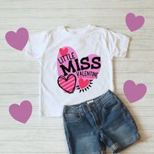 Load image into Gallery viewer, Valentine's Day SVG / Little Miss Valentine SVG / Valentine SVG / Hearts / Cut File / Clip Art / Southern Spark / svg png eps pdf jpg dxf
