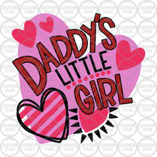 Load image into Gallery viewer, Valentine's Day SVG / Daddy's Little Girl SVG / Valentine / Hearts / Cut File / Clip Art / Southern Spark / SVG PNG EPS PDF JPG DXF