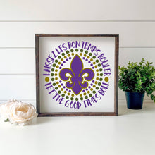 Load image into Gallery viewer, Mardi Gras SVG / Let The Good Times Roll SVG / Laissez Les Bon Temps Rouler SVG / Cut File / Southern Spark / svg png eps pdf jpg dxf