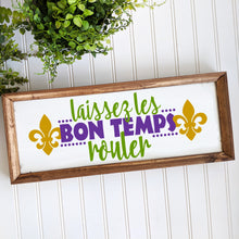 Load image into Gallery viewer, Mardi Gras SVG / Laissez Les Bon Temps Rouler SVG / Fleur De Lis SVG / Cut File / Clip Art / Southern Spark / svg png eps pdf jpg dxf