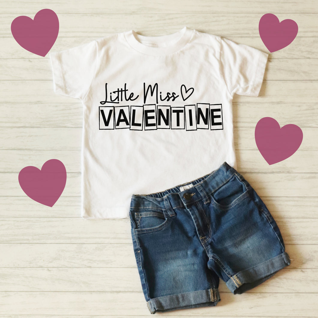 Valentine's Day SVG / Little Miss Valentine SVG / Valentine / Heart SVG / Cut File / Clip Art / Souther Spark / svg png eps pdf jpg dxf