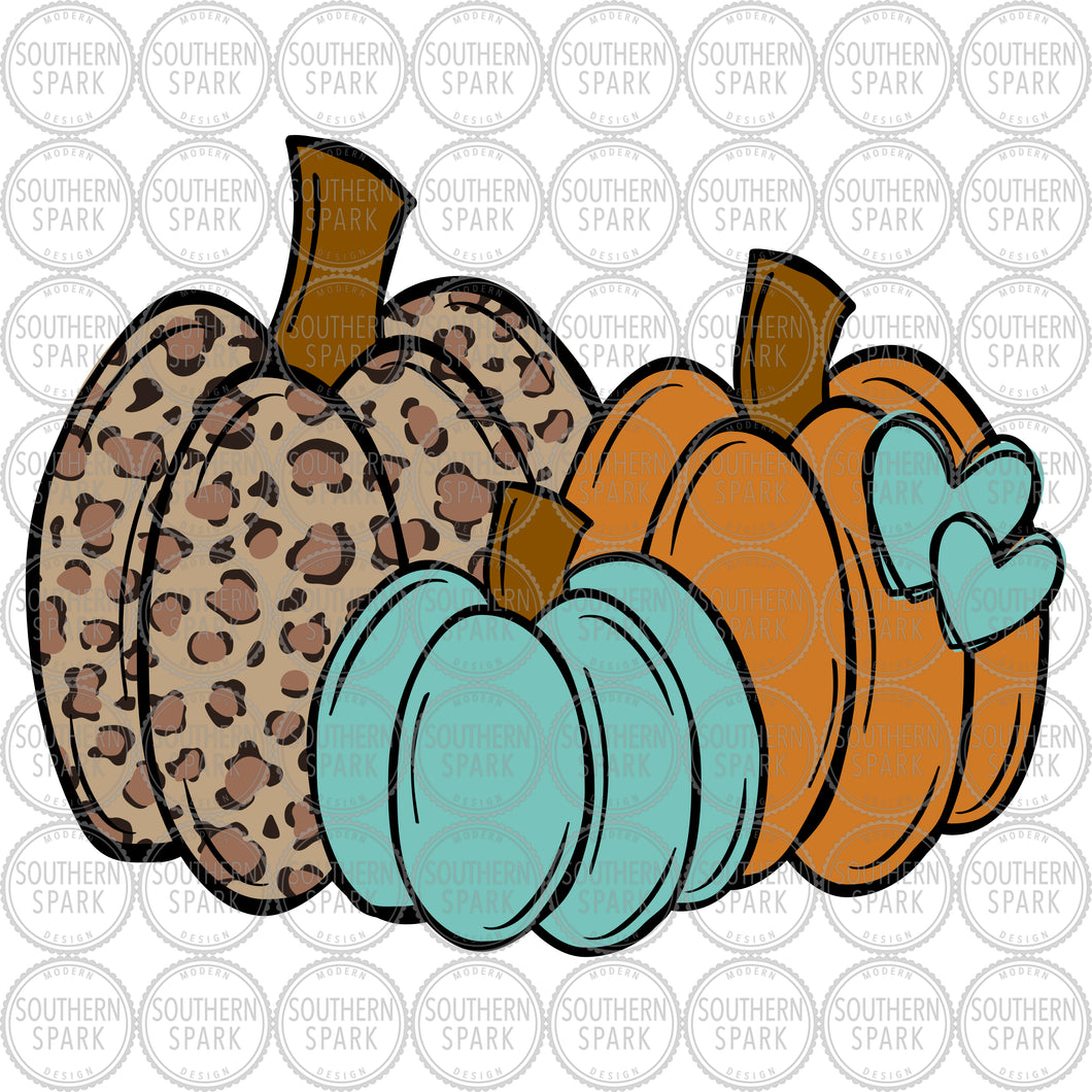 Pumpkins SVG / Thanksgiving SVG / Fall SVG / Hello Fall / It's Fall / Cut File / Clip Art / Southern Spark / svg png eps pdf jpg dxf