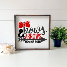 Load image into Gallery viewer, Mother&#39;s Day SVG / Bows And Arrows Mom Of Both SVG / Mom SVG / Mother / Cut File / Clip Art / Southern Spark /  svg png eps pdf jpg dxf
