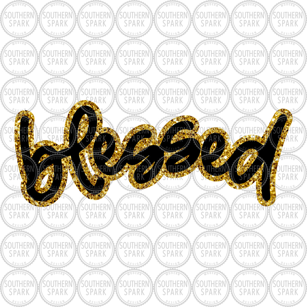 Blessed PNG / Fall PNG / Thankful Grateful Blessed / Thanksgiving / Hello Fall / Sublimation / Screen Print / dtg /  Southern Spark / png