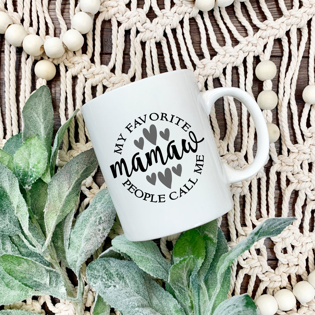 Mother's Day SVG / My Favorite People Call Me Mamaw SVG / Grandmother SVG / Cut File / Clip Art / Southern Spark / svg png eps pdf jpg dxf