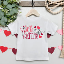 Load image into Gallery viewer, Little Miss Valentine SVG / Valentine&#39;s Day SVG / Valentine SVG / Hearts / Cut File / Clip Art / Southern Spark / svg png eps pdf jpg dxf
