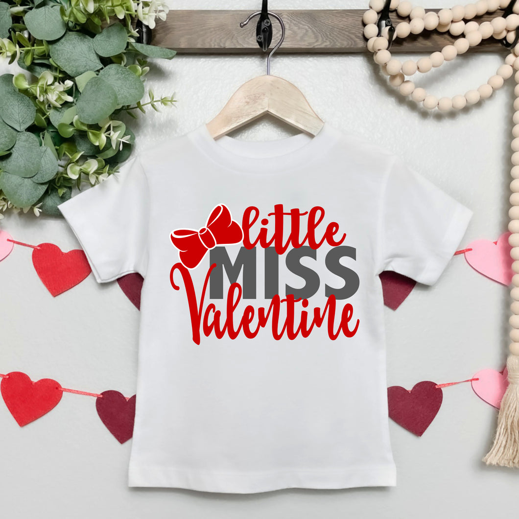 Valentine's Day / Little Miss Valentine / Valentine SVG / Cut File / Clip Art / Southern Spark / SVG PNG EPS PDF JPG DXF