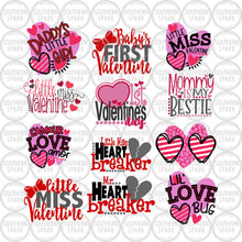 Load image into Gallery viewer, Valentine&#39;s Bundle SVG / Little Miss Valentine / Baby&#39;s First Valentine SVG / Hearts / Cut File / Southern Spark / svg png eps pdf jpg dxf
