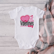Load image into Gallery viewer, Valentine&#39;s Day SVG / Personalized 1st Valentine&#39;s Day SVG / Valentine SVG / Cut File / Clip Art / Southern Spark / svg png eps pdf jpg dxf
