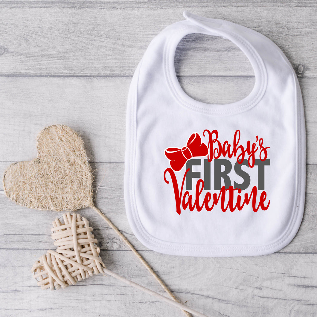 Valentine's Day SVG / Baby's First Valentine SVG / Valentine / Bow / Cut File / Clip Art / Southern Spark / svg png eps pdf jpg dxf